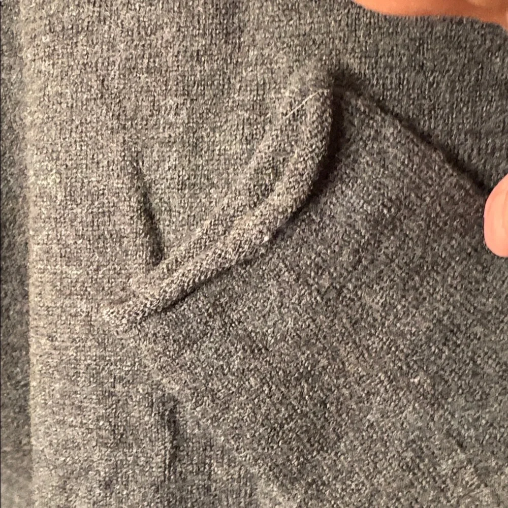 Marisa Christina Deep Green V-Neck 100% Italian Merino wool Sweater sz Small